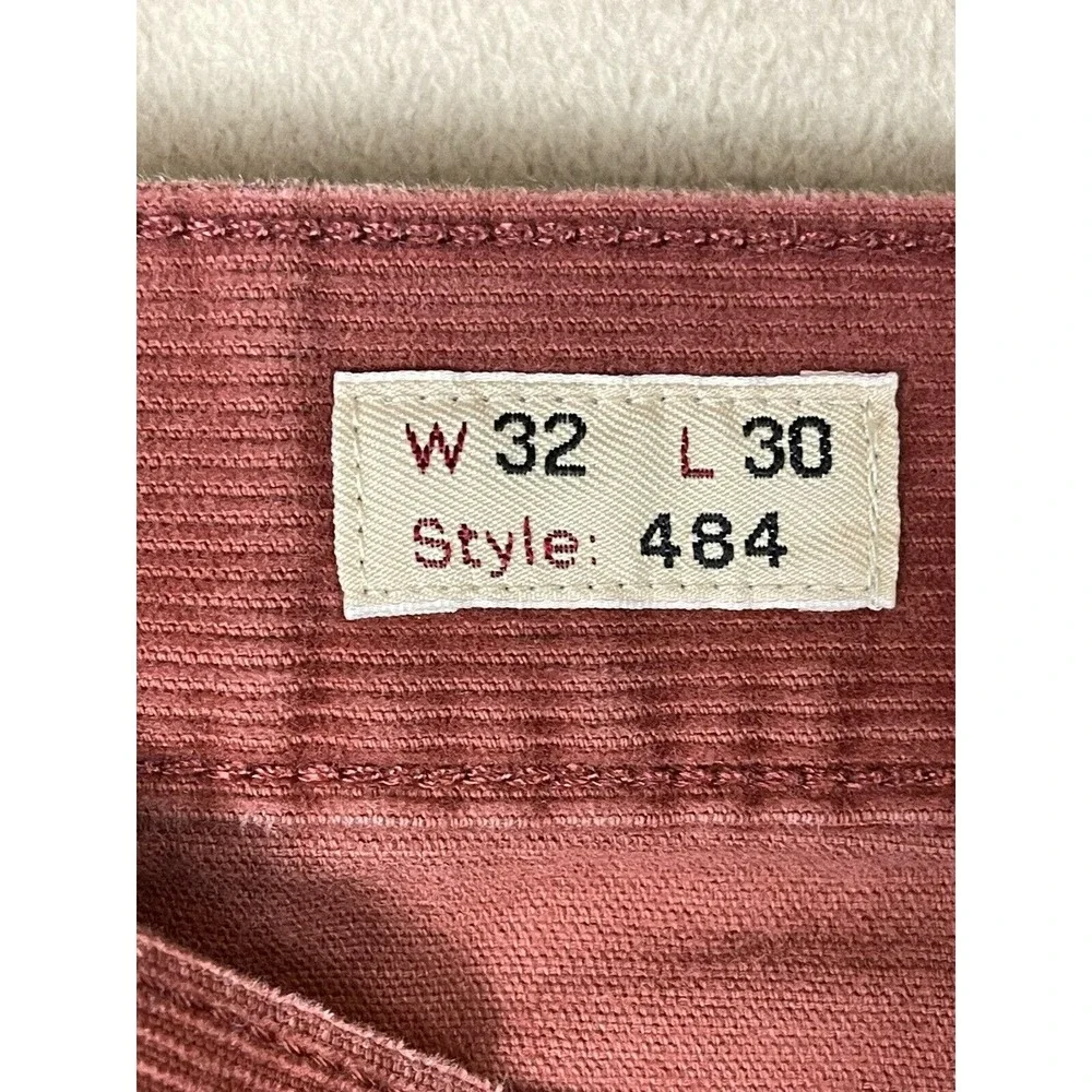 J Crew Pants Adult‎ 32x30 Brown Corduroy Straight Leg Western Mid Rise Mens